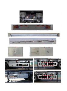 Jinbi  PJQ9401GRH Lubricating oil tank transport semi-trailer