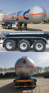 Jiancheng  JC9403GYQQY1 Semi trailer for liquefied gas transportation