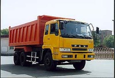 Jiefang Automobile CA3281P2K15T1 6 × 4 flat head diesel dump truck