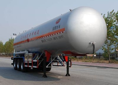 Jinbi  PJQ9340GRQ Flammable gas tank transport semi-trailer