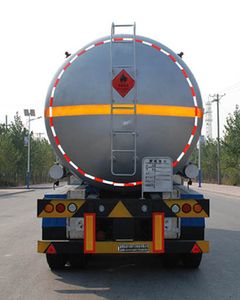 Jinbi  PJQ9340GRQ Flammable gas tank transport semi-trailer