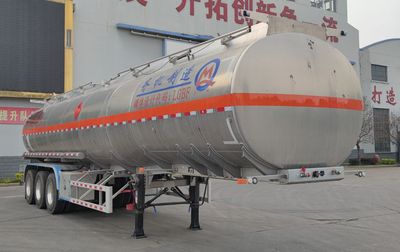 Qi Ji  QLZ9402GRY Aluminum alloy flammable liquid tank transport semi-trailer