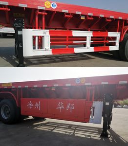 Guoshi Huabang brand automobiles XHB9380P Flat semi-trailer