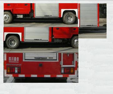 Chuanxiao brand automobiles SXF5070GXFAP15W Class A foam fire truck