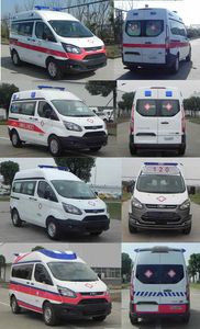 Jiangling Quanshun brand automobiles JX5046XJHMJ5V ambulance