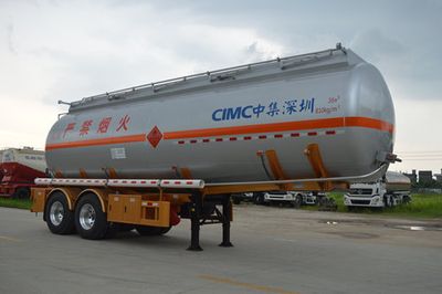 CIMC ZJV9353GRYSZ Flammable liquid tank transport semi-trailer