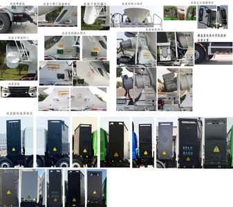 Remote license plate car HN5317GJBN22C5BEVY Electric exchange type pure electric concrete mixing and transportation vehicle