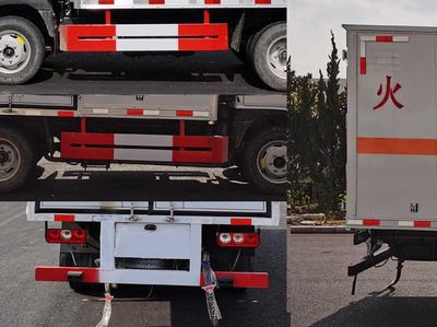 Huatong brand automobiles HCQ5043XRQSH6 Flammable gas box transport vehicle