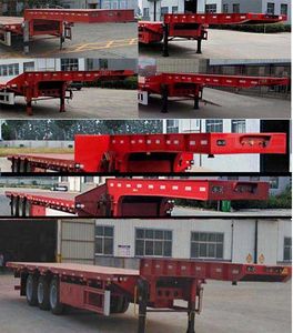 Junqiang  JQ9407TDP Low flatbed semi-trailer