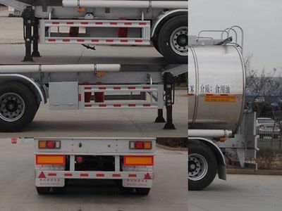 Hengxin Zhiyuan brand automobiles CHX9401GSY Aluminum alloy edible oil transportation semi-trailer