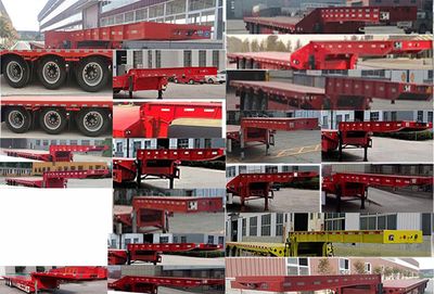 Baojun  WGC9400TDP Low flatbed semi-trailer