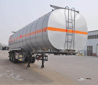 Qilin  QLG9403GRYB Aluminum alloy flammable liquid tank transport semi-trailer