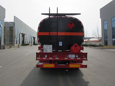 Jining Hongtai brand automobiles NHT9405GRY Flammable liquid tank transport semi-trailer