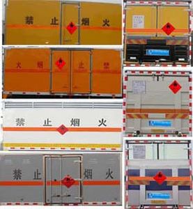 Cheng Liwei  CLW5310XRQB5 Flammable gas box transport vehicle