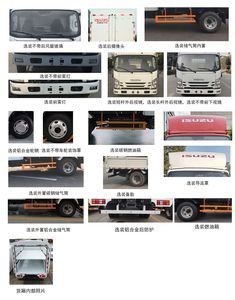 Jiangxi Isuzu brand automobiles JXW5040CCYCSJB2 Grate type transport vehicle