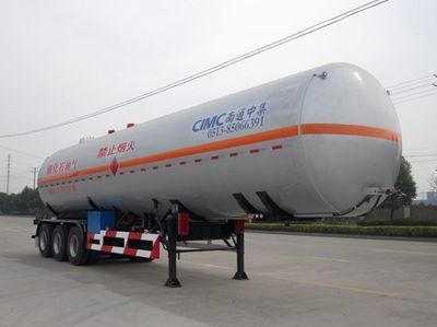 CIMC NTV9402GYQ Semi trailer for liquefied gas transportation