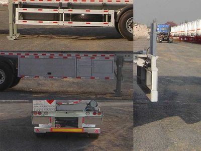 Tonghua  THT9290GRYD Aluminum alloy flammable liquid tank transport semi-trailer