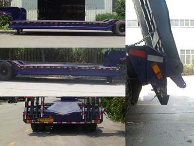 Zhongle  HJY9400TDPS Low flatbed semi-trailer