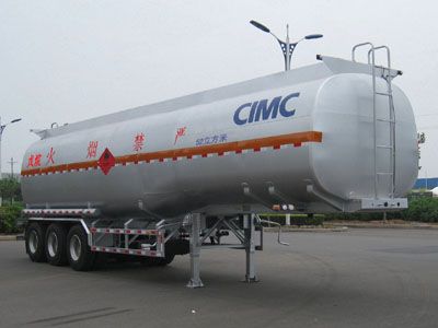 Lingyu  CLY9406GRYC Flammable liquid tank transport semi-trailer