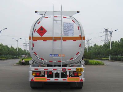 Lingyu  CLY9406GRYC Flammable liquid tank transport semi-trailer