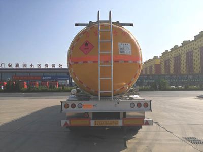 Lisheng  HLS9404GRY Aluminum alloy flammable liquid tank transport semi-trailer